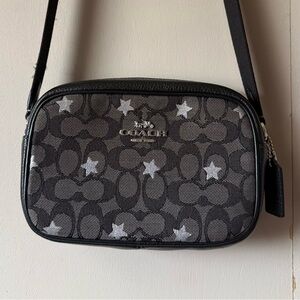 Coach Black Signature Star Print Crossbody Bag